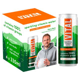 Vital Sparkling Peach Vitamin Water 4 x 330ml