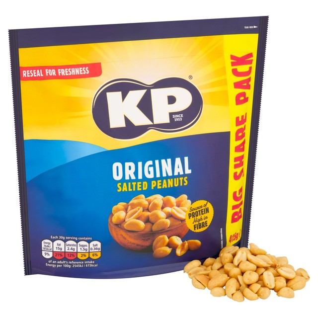 KP Nuts original salted peanuts 415g, UK version