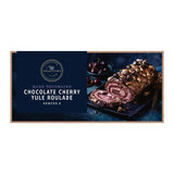 M&S Chocolate Cherry Yule Roulade frozen dessert 750g, imported from the UK
