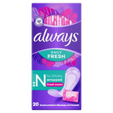 Always Dailies Singles Normal Panty Liners Scented 20 Pack