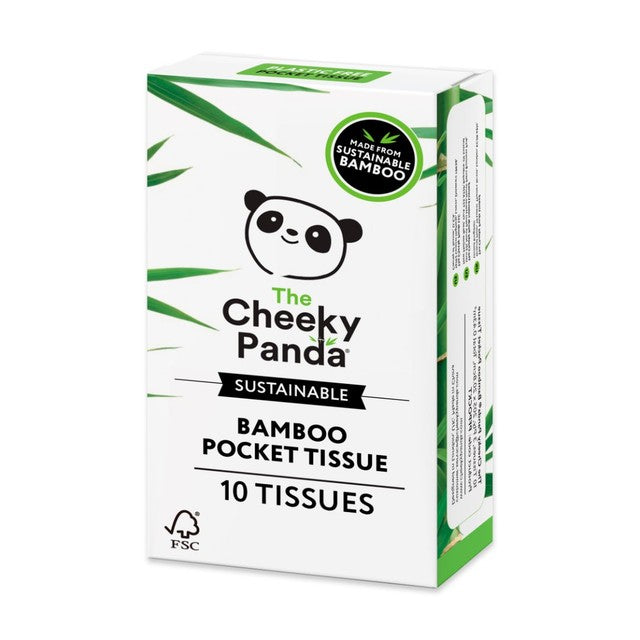Cheeky Panda bamboo pocket tissue 10 pack - British product