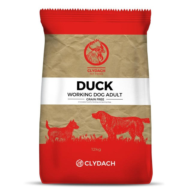 Clydach Farm grain free duck dog food 12kg - British product