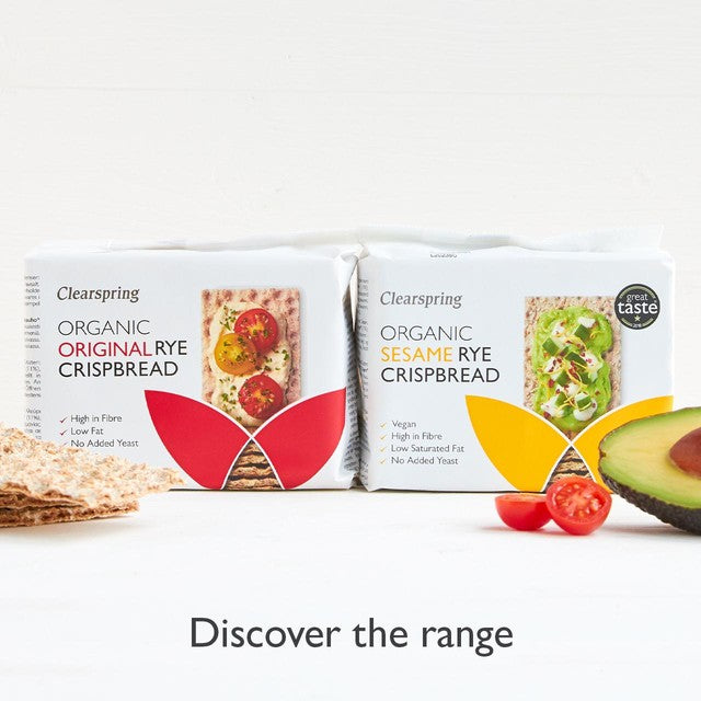 Clearspring Rye Crispbread Original 200g - British product