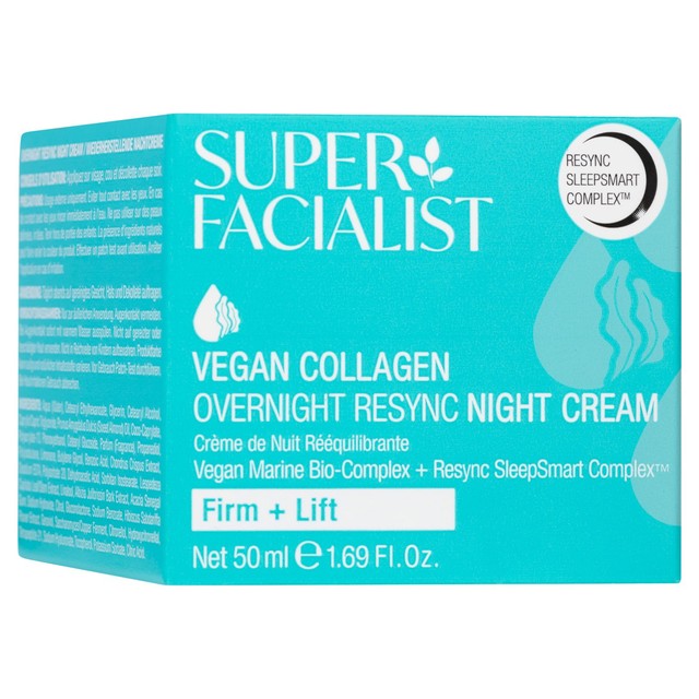 Super Facialist Vegan Collagen SleepSmart Overnight Resync Night Cream