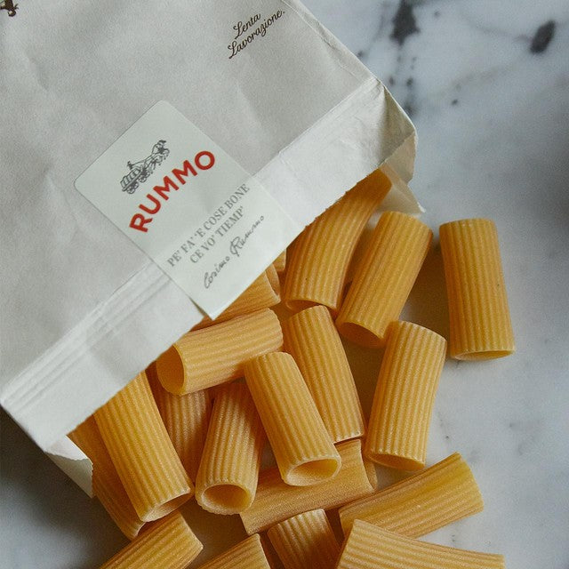 Rummo Rigatoni Pasta No.50 500g, imported from the UK