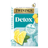 Detox Herbal Tea Blend with Lemon, Ginger and Fennel, 20 Bags