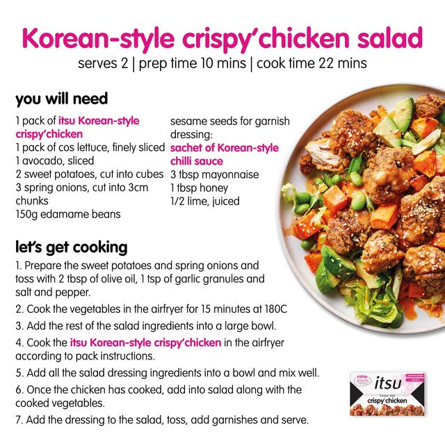 Itsu Korean Style Crispy Chicken with Chilli Sauce 340g, UK version