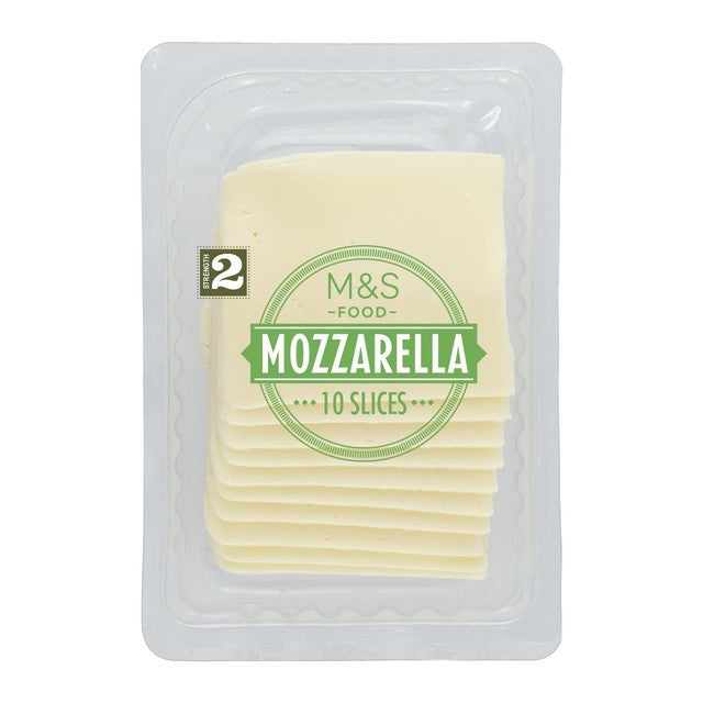 M&S 10 mozzarella slices 250g, imported from the UK