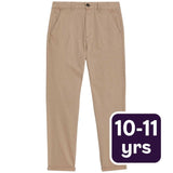 M&S Boys Collection, Cotton Rich Chinos, 10-11 Years, Stone