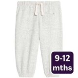 M&S Tommy Plain Jogger Grey Marl Infant Joggers 9-12 Months