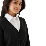M&S black children's cotton cardigan 2-pack 8-9Y, imported from the UK