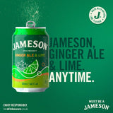 Jameson Ginger Ale and Lime canned cocktail 330ml, UK version