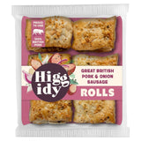 Higgidy 6 Great British Pork Sausage Rolls with Onion Chutney 160g
