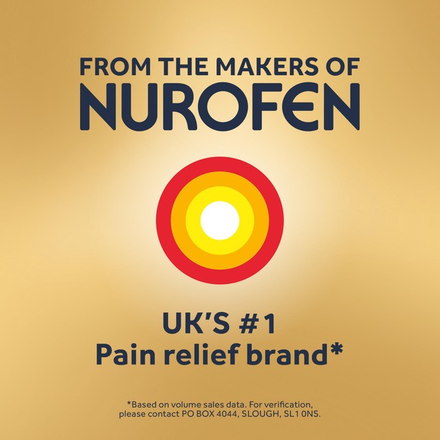 Nuromol dual action pain relief tablets 16 pack, imported from the UK