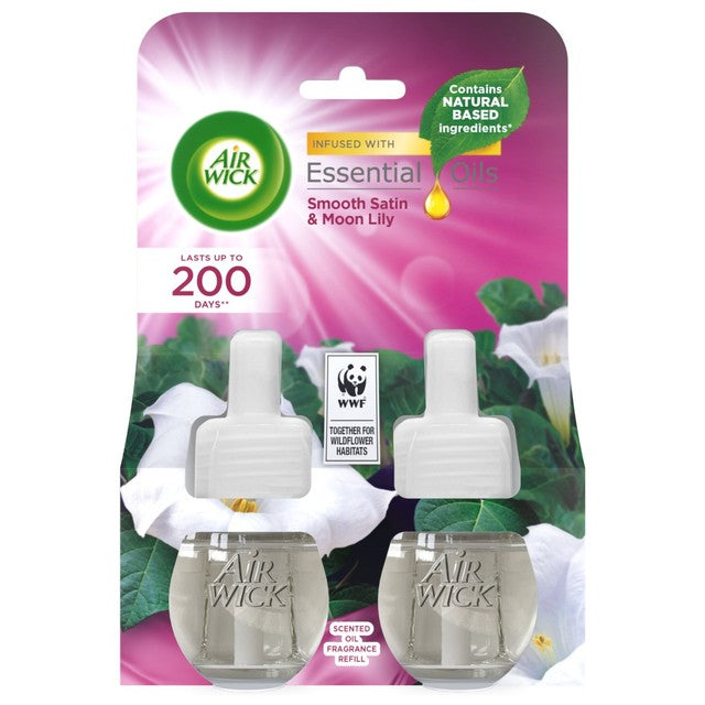 Airwick Smooth Satin & Moon Lily air freshener refill - British product