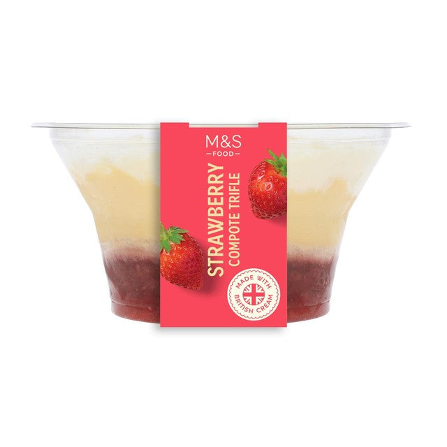 M&S strawberry compote trifle 600g (British brand)