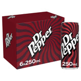 Dr Pepper Fruit Flavour Soft Drink 6x250ml