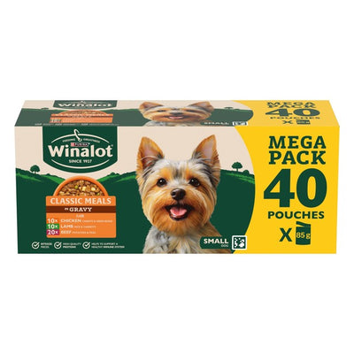 Winalot Meaty Chunks Small Dog Mixed in Gravy Complete Wet Dog Food 40 x 85g