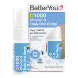 BetterYou D1000 Vitamin D Oral Spray Natural Peppermint Supplement 15ml