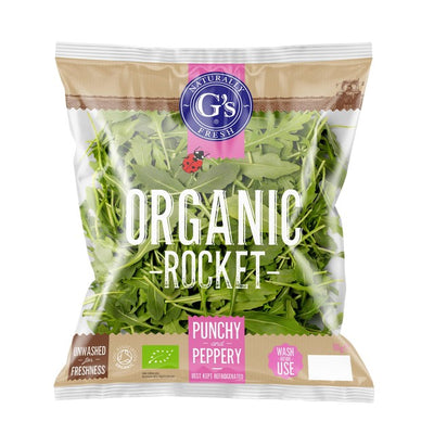 G's Organic Rocket Salad Leaves 100g
