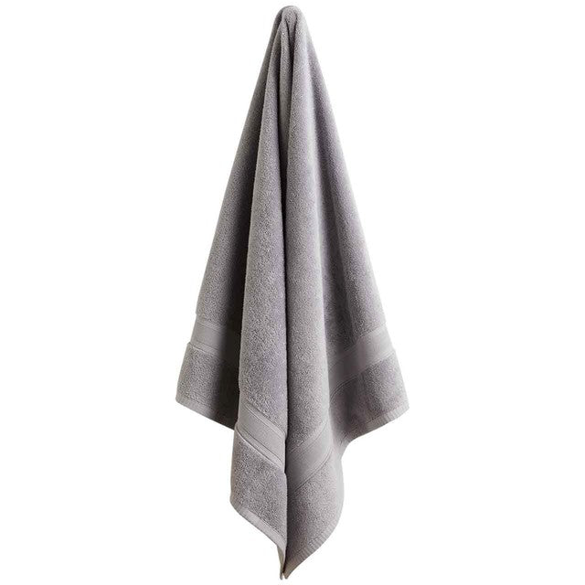 M&S Pure Cotton Hand Towel Light Grey, imported from the UK