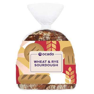 Ocado Wheat & Rye Sourdough Bread 500g
