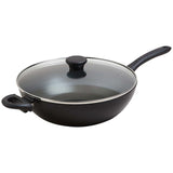 M&S non-stick black wok 30cm, imported from the UK