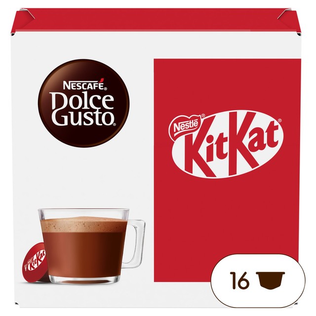 Nescafe Dolce Gusto Kit Kat hot cocoa pods 256g, imported from the UK