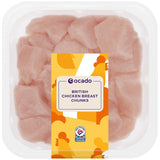 Ocado chicken breast chunks 450g, imported from the UK