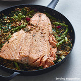 Ocado skin on boneless salmon fillet 500g, imported from the UK