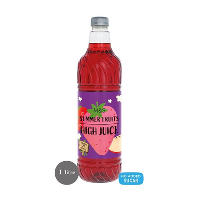 Sirop concentré Pomme, Fraise et Framboise à haute teneur en jus sans sucres ajoutés 1L