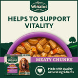Winalot senior wet dog food 12x100g pouches (British brand)
