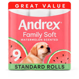 Andrex Family Soft Watermelon Toilet Roll 9 Rolls