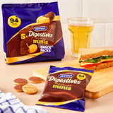 McVitie's chocolate digestive mini biscuits 5-pack, imported from the UK