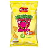 Walkers Monster Munch Roast Beef flavour corn snacks multipack 6x20g (British brand)