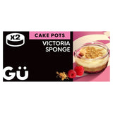 Gu sponge cake dessert pots with raspberry compote 2x74g, UK version
