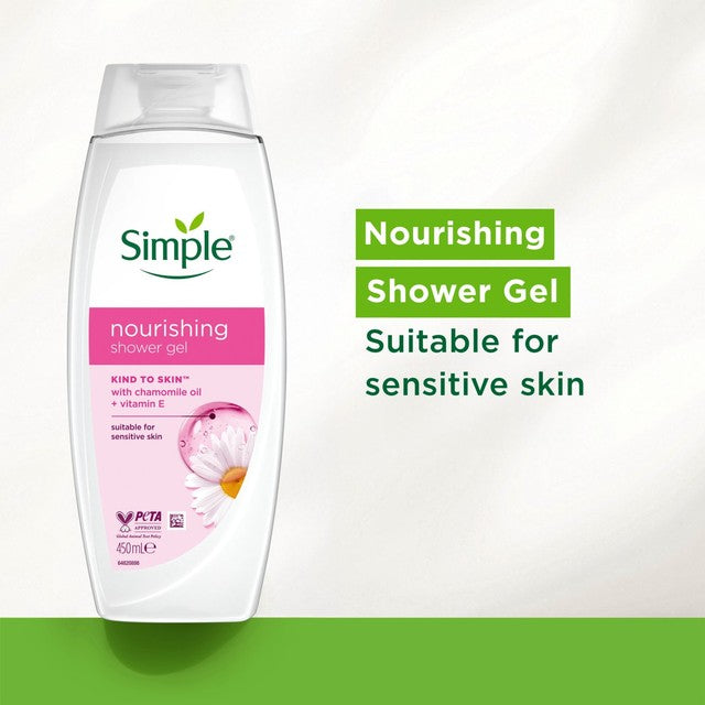 Simple Nourishing Shower Gel 450ml (British brand)