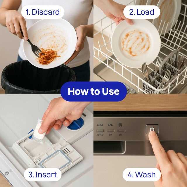 Attitude Solube Eco-Pouches dishwasher tablets - British product