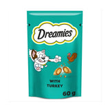 Dreamies cat treat biscuits with turkey 60g - British product
