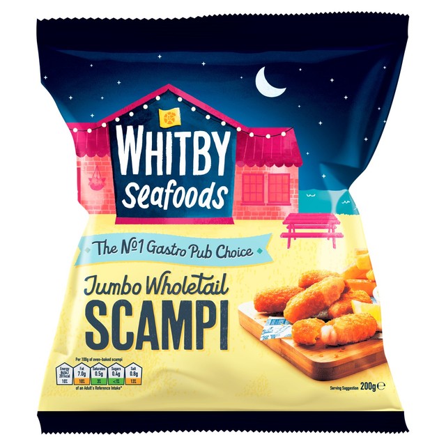 Whitby Jumbo Scampi frozen 200g (British brand)