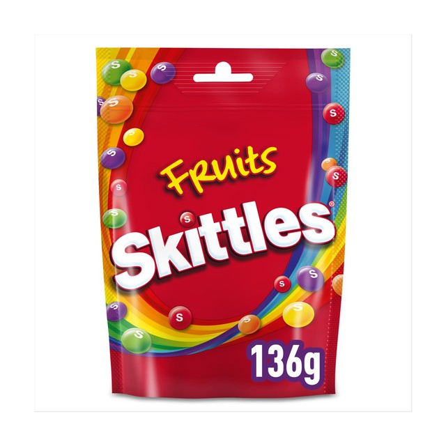 Skittles Vegan Fruit Flavoured Chewy Sweets 136g (British brand)