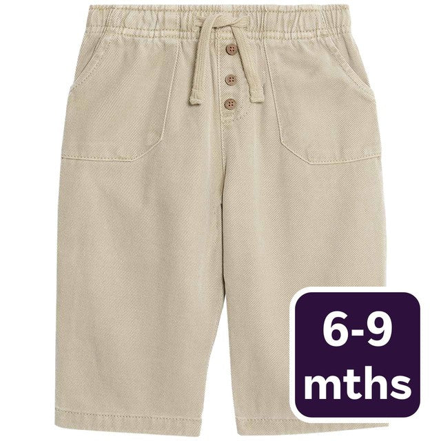 M&S plain baby trousers 6-9 months neutral, imported from the UK