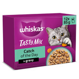 Whiskas 1+ Tasty Mix Catch of the Day Adult Wet Cat Food Pouches 12 x 85g