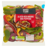 Sainsburys Sliced Red Onions Peppers Inspired to Cook 400g