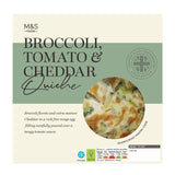 M&S Broccoli Cheese Tomato Quiche 400g, imported from the UK