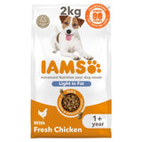 Iams dry dog food light in fat with fresh chicken 2kg, UK version
