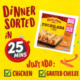 Old El Paso Cheesy Baked Enchilada Kit 750g, imported from the UK