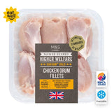 M&S Oakham Gold chicken drum fillets 500g, imported from the UK