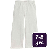 M&S girls cotton joggers grey marl 7-8, imported from the UK