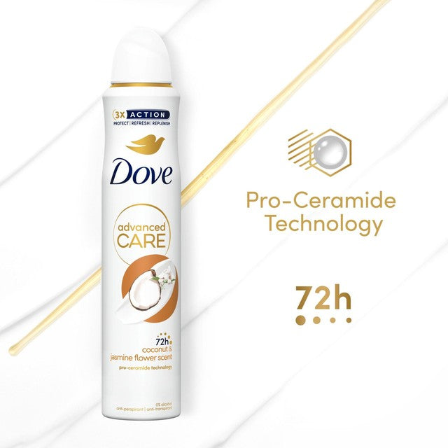 Dove anti-perspirant deodorant spray Coconut & Jasmine 200ml - British product